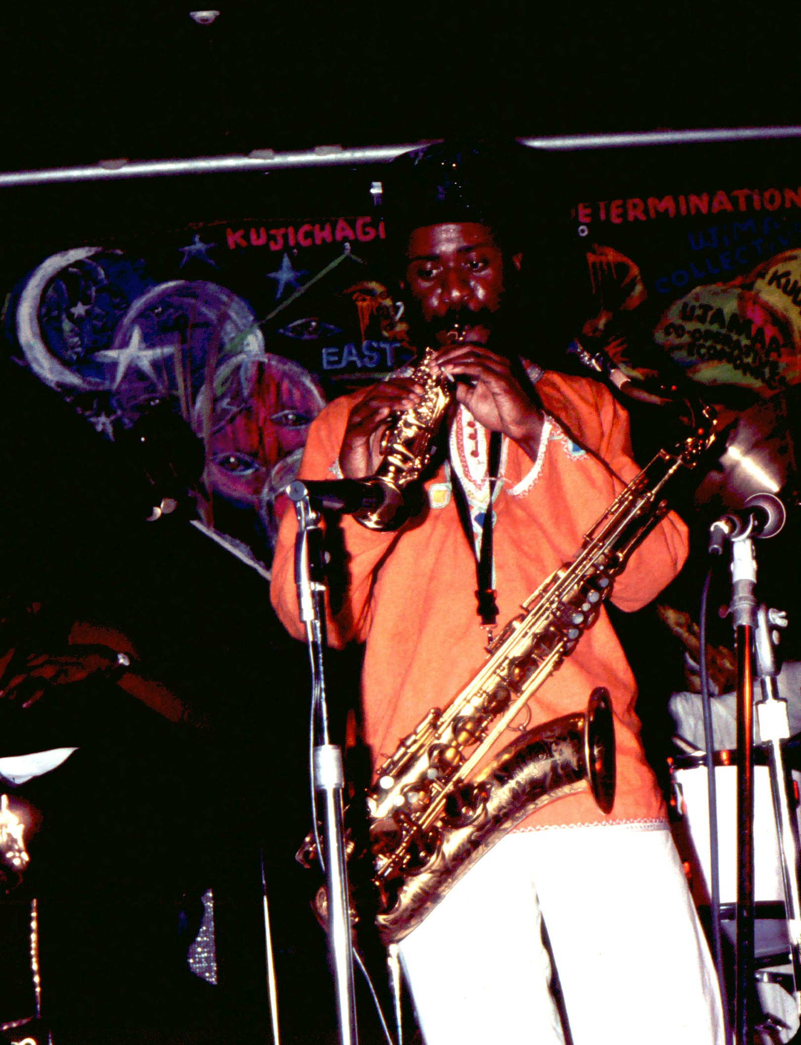 Pharoah Sanders at the East. Photo by and courtesy of Basir Mchawi.